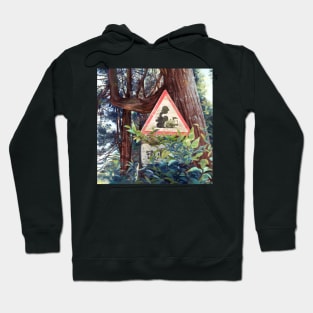 Caution: Train Crossing Hoodie